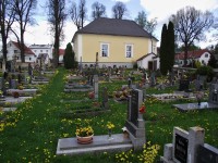 evangelický hřbitov s modlitebnou