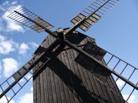 Klobouky u Brna – dřevěný větrný mlýn