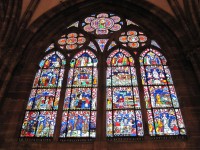 okno štrasburské katedrály