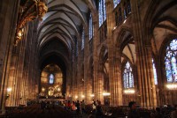 Štrasburk - katedrála Panny Marie – interiér, orloj a Andělský pilíř  (Strasbourg - Notre-Dame)