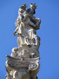 Skalica – mariánský morový sloup  (morový stĺp sv. Panny Márie)