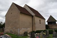 Licoměřice (Lipovec) – kostel sv. Kateřiny se zvonicí