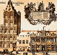 historická podoba radnice v polovině 17. století