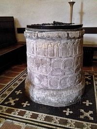 nejstarší anglická křtitelnice