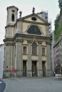 Salcburk - kostel sv. Marka  (Salzburg – Markuskirche, Ursulinenkirche)