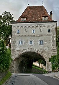 Steyr (Štýr) – městská brána Schnallentor