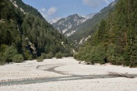 letní soutok řek Velika a Mala Pišnica