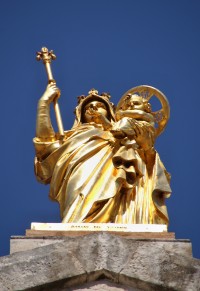zlatá Panna Marie Vítězná