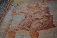 venkovní freska se sv. Kryštofem