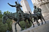 Madrid – památník spisovatele Cervantese  (Monumento a Miguel de Cervantes)