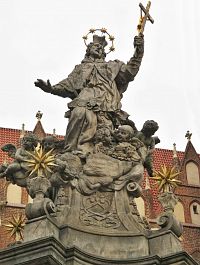 Wroclaw (Vratislav) – památník sv. Jana Nepomuckého  (Pomnik Św. Jana Nepomucena)