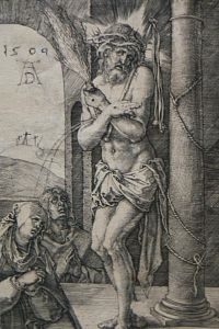 Albrecht Dürer - Kristus trpitel u sloupu (1509)