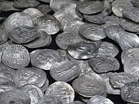poklad mincí zvaných tetradrachmae