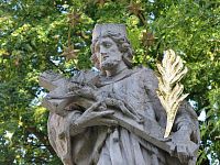 socha sv. Jana Nepomuckého - detail