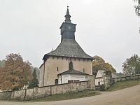 Klášterec nad Orlicí - hřbitovní areál s kostelem Nejsvětější Trojice