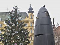 symboly brněnských vánoc na náměstí Svobody