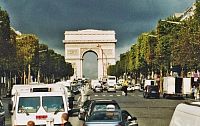 pohled z Champs-Élysées