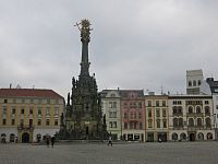 Horní náměstí se sloupem Nejsvětější Trojice