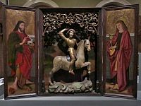 oltářní archa se sv. Jiřím, bojujícím s drakem, 15. stol.