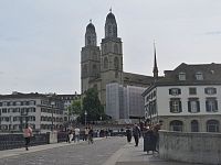 pohled z mostu Münsterbrücke