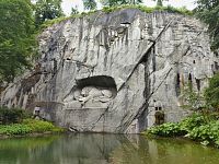 Lucern – Lucernský lev / Lví památník  (Luzern – Löwendenkmal)