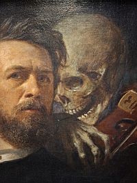 Böcklinův Autoportrét se smrtí hrající na housle