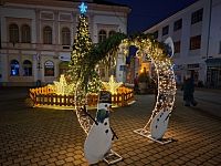 Vánočně svítící Šumperk