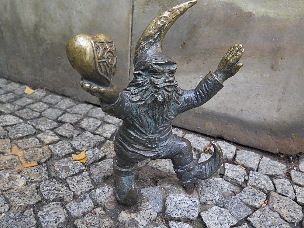 Wroclaw (Vratislav) – trpaslík zvaný Srdce Vratislavi  (Krasnal WrocLovek)