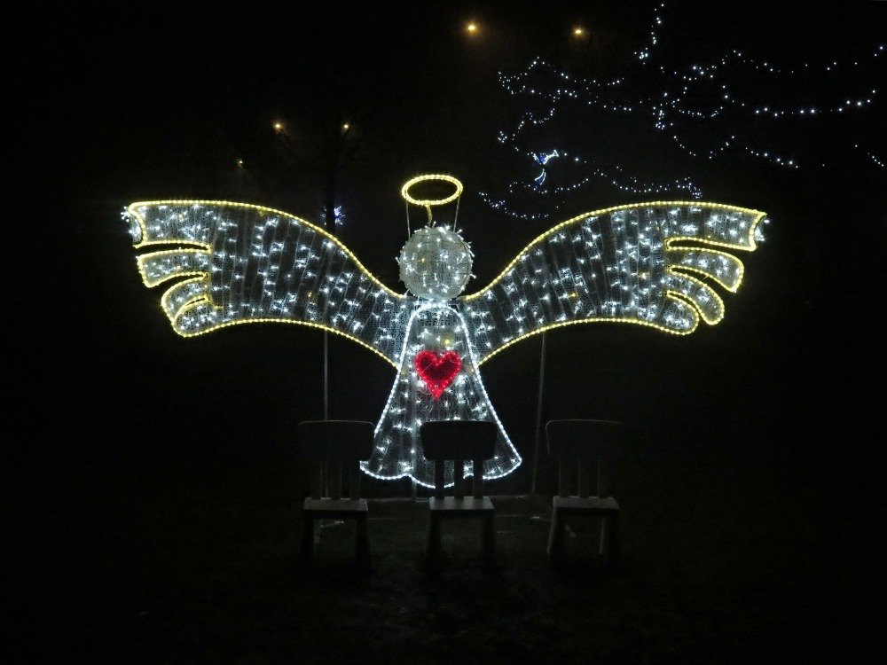 Vánočně svítící Zábřeh