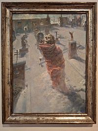 Staeger - Hřbitovní scéna