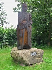 dřevěná socha sv. Václava