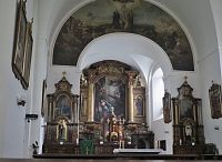 interiér klášterního kostela