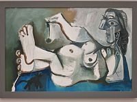 Pablo Picasso - Ležící akt s kočkou