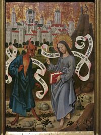 Švábský mistr - Pokušení Krista