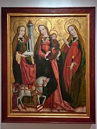 Mistr královéhradecký - Panna Marie se sv. Barborou a Kateřinou