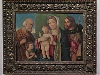 Marco Bello - sv. Rodina s Janem Křtitelem a Rochem