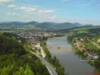 výhled z hradu Strečno