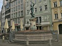 Augsburg – Merkurova fontána  (Merkurbrunnen, UNESCO)