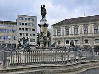 Augsburg – Augustova fontána  (Augustusbrunnen, UNESCO)