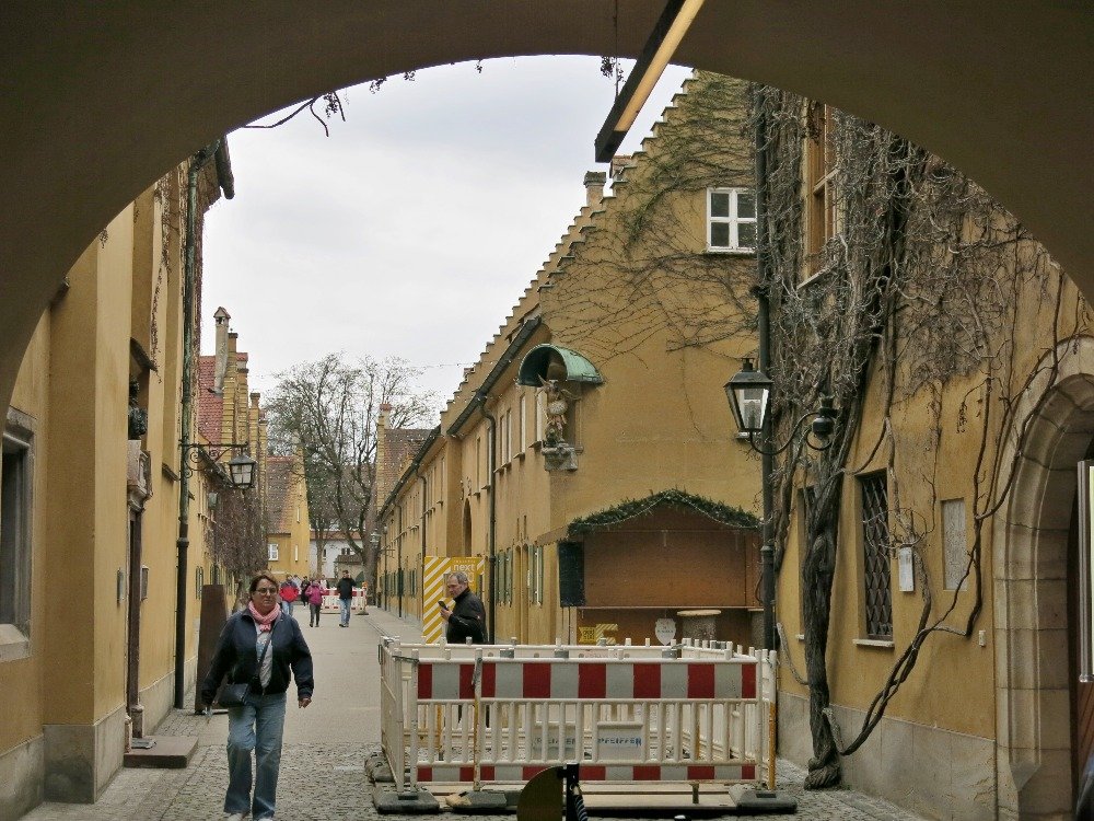 Augsburg - Fuggerova čtvrť  (Fuggerei)
