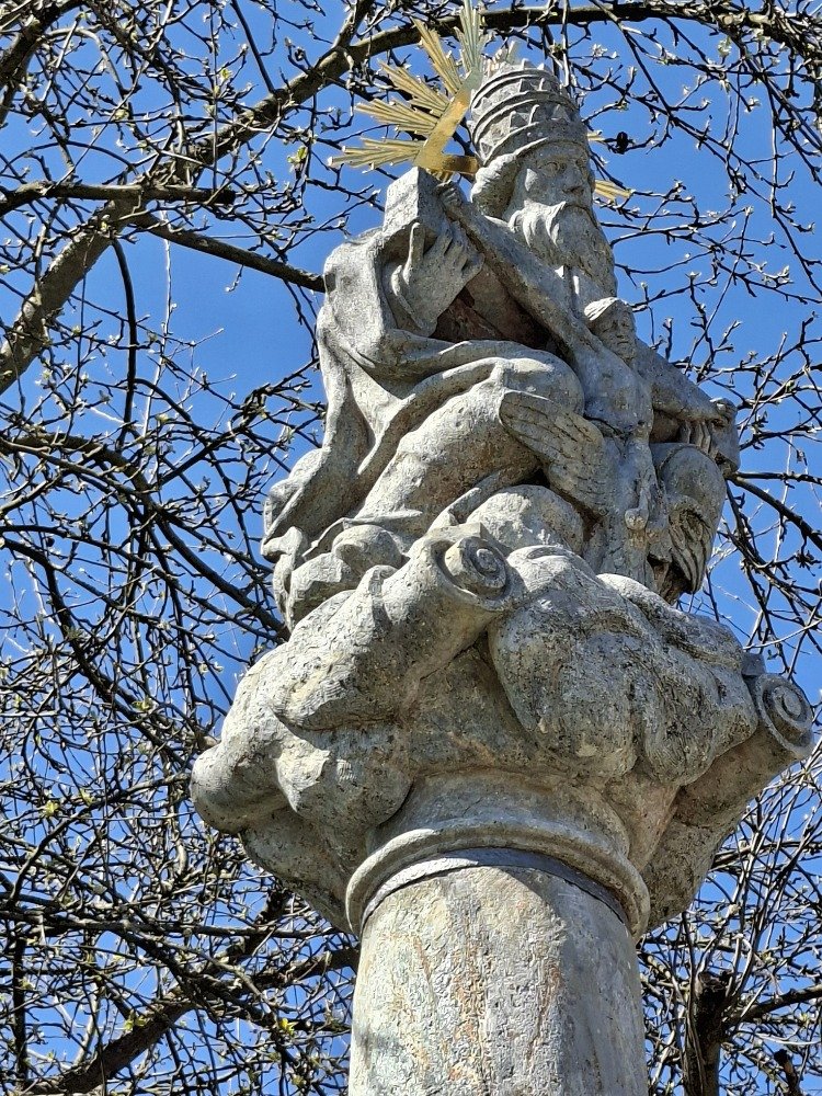 Velké Losiny – sloupové sousoší Nejsvětější Trojice
