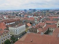 výhled z věže katedrály