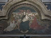 Brašov - nástěnná malba s Pannou Marií v Černém kostele  (Brașov - Mural cu Fecioara Maria în Biserica Neagră)