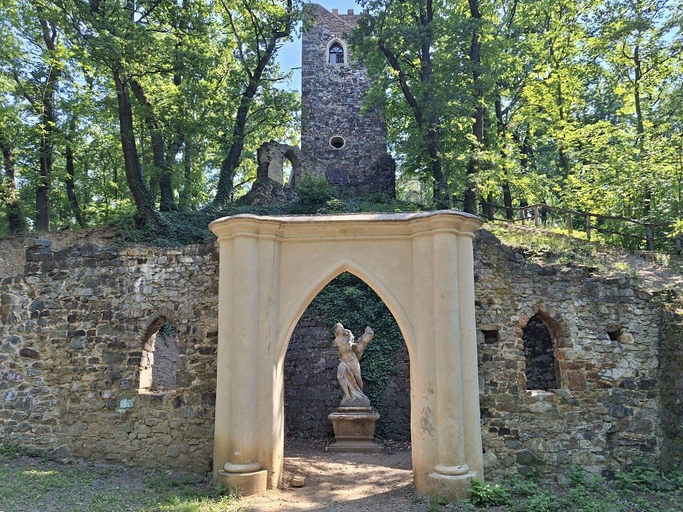 Romantické toulání parkem Cibulka aneb přírodní krásy mezi kamennou rozhlednou, čínským pavilonem, jezírky, studánkami a sochami antických bohů  (Praha – Košíře)