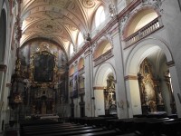 interiér kostela sv. Františka Xaverského