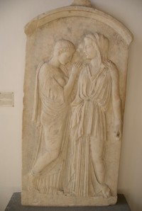 náhrobní stéla z 5. stol. př.n.l.