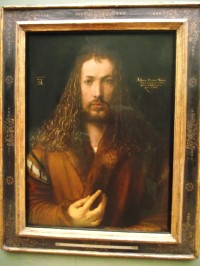 A. Dürer - Autoportrét v kožichu (1500)