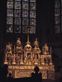 stříbrný hl. oltář z r. 1695-1785