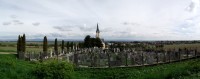 hřbitovní panorama