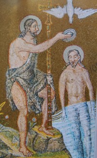 Křest Krista v Neonově baptisteriu ortodoxních
